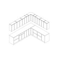 thumbnail image 5 of Kitchen Modern Collection Black & White Gloss Color Base Size 10x8,5Ft Wide, 5 of 6