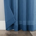 thumbnail image 4 of No. 918 Jillian Crushed Voile Sheer Rod Pocket Curtain Panel, 51" x 63", Blue, 4 of 7