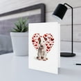 thumbnail image 5 of DistinctInk Greeting Card / Note Card - Valentine's Day Miniature Bull Terrier Puppy - PACK of 10, 5 of 7