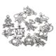 thumbnail image 3 of Dijes antiguos del zodíaco shaofei 24 piezas colgantes para hacer joyas Plata antigua, 3 of 5