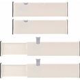 thumbnail image 2 of Divisores de cajones modulares, ajustables para cajones de 27,5 a 43,5 cm, perfectos para la organización de la oficina, la cocina, el baño y el dormitorio - Blanco, 2 of 6