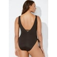 thumbnail image 2 of Swimsuits for All Women's Plus Size A-List Plunge One Piece Swimsuit, 2 of 3