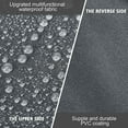 thumbnail image 6 of 4 Set Patio Cushion Covers Replacement Water UV Resistant Outdoor Cushion Slipcovers with Zipper Chair Seat Covers for Outdoor (24 x 21.3 inches，24 x 24 x 4.7 inches,Dark Grey), 6 of 14
