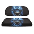 thumbnail image 2 of Pzuqiu Blue Lightning Skull 2-Piece Golf Cart Seat Covers | Breathable Washable Universal Fit for Most 2-Seater Golf Carts | Cool Gothic Golf Accessory, 2 of 10