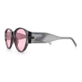 thumbnail image 6 of Womens Mod Vintage Style Thick Temple Round Hipster Plastic Sunglasses Slate - Pink, 6 of 8