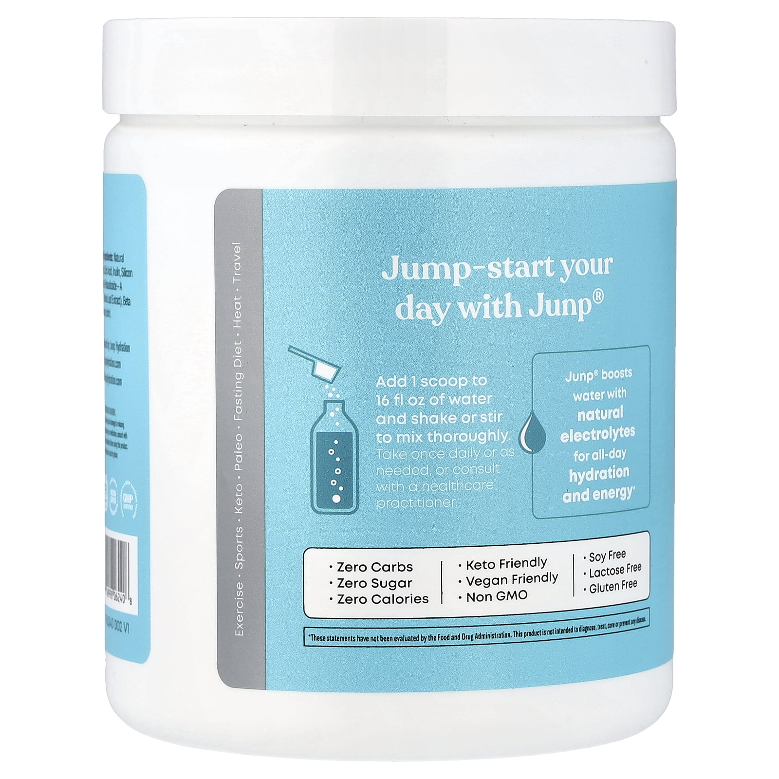 JUNP Hydration Electrolyte Powder Mix, Pina Colada, 13 oz (369 g)