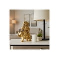 thumbnail image 3 of Stacked Elephant Sculpture with Raised Trunk Detail for Home Decor - Ornaments for Bathroom, Office, and Living Room Display - Figurine for Shelf or Coffee Table - 10", Gold & Metallic, 3 of 13
