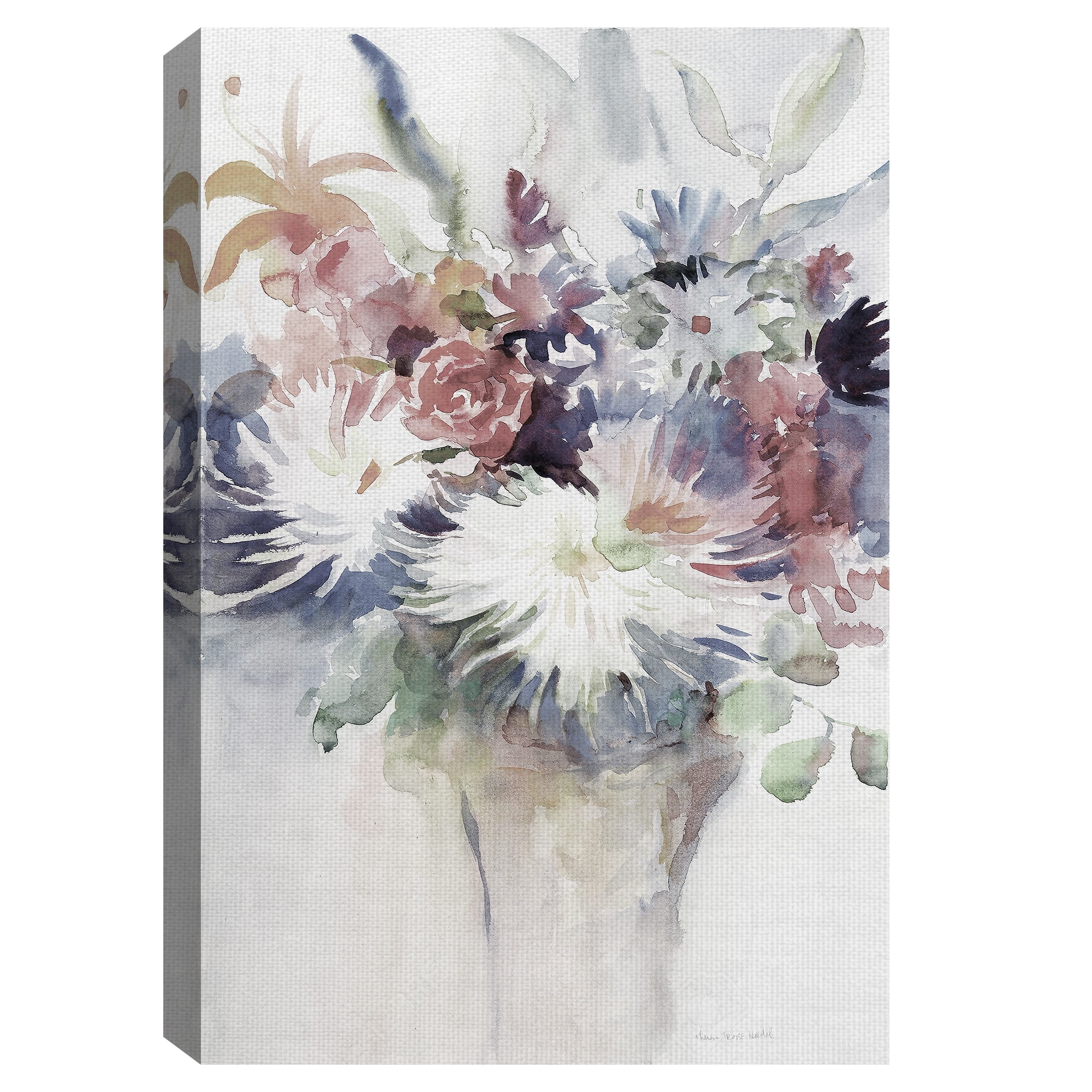 Masterpiece Art Gallery Impromptu Flower Bouquet Part I Soft by Theresa Troise Heide Canvas Art Print 24" x 36"