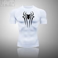 thumbnail image 1 of Camiseta de compresión para hombre, camiseta de manga corta de secado rápido, para Fitness, gimnasio, superhéroe, deporte, correr, Rashgard, nueva, 1 of 4