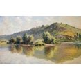 thumbnail image 2 of Monet, Claude 14x10 Gold Ornate Wood Framed with Double Matting Museum Art Print Titled - The Seine at Port-Villez, 2 of 4