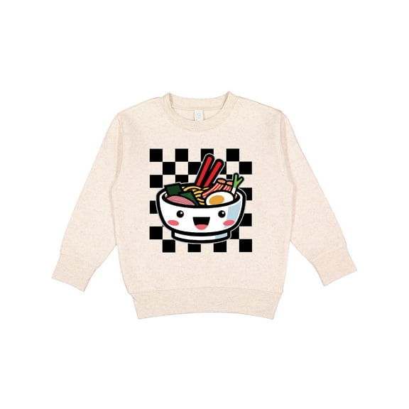 Inktastic Ramen Lover Checkered Toddler Sweatshirt