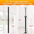 thumbnail image 6 of IHOMEPARK Black Patio Door Security Bar for Home Apartment, 19 to 52 inches Adjustable, 2 in 1 Door Stoppers Barricade Security Bar ( 1 Pack), 6 of 6