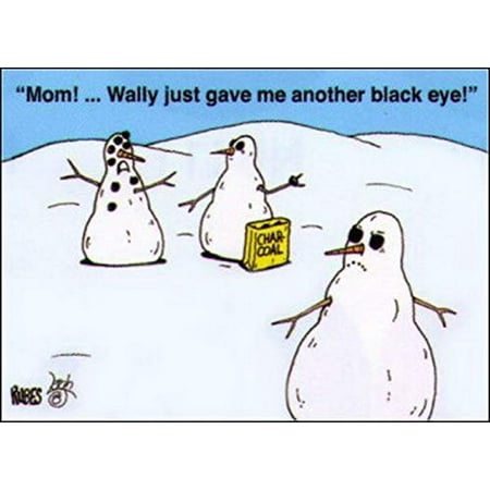 

Hot Properties Rubes Snowman Black Eyes Magnet RM2940