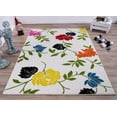 thumbnail image 2 of Ladole Rugs Cream and Green Made in Europe Colourful Flowers Area Rug Carpet, 4x6 (3'11" x 5'7", 120cm x 170cm), 2 of 3