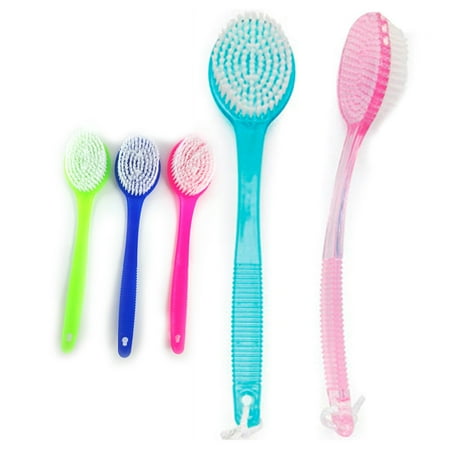 - Bath Brush Back Scrub Scrubber Massager Body Shower Back 13.5 Handle Spa Pet New