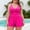 aa04_Pink, variant on Elvqul Womens Bathing Suits Summer Swimsuits 1 Piece Solid Monokini for Juniors