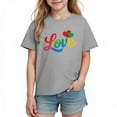 thumbnail image 3 of TaTaai School Season Cute Print Short Sleeve T-Shirt, Valentine's Day Casual Top, Unisex All Season Graphic Tee Gift, 3 of 8