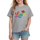 thumbnail image 2 of Blusas y camisas de manga corta con cuello redondo para niños y niñas, camisetas gráficas de manga corta, blusas con estampados bonitos para la temporada escolar., 2 of 9