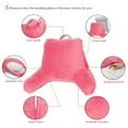 thumbnail image 7 of Clara Clark Bed Rest Reading Pillow with Arms and Pockets, for Kids Teens & Adults - Premium Shredded Memory Foam TV Pillow, Medium, Light Pink, 7 of 7