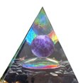 thumbnail image 2 of Pirámide De Cristal Decoración Pirámide de orgonita de 5 cm Heal Reiki Orgone Generador de energía Piedra de cristal (H), 2 of 4