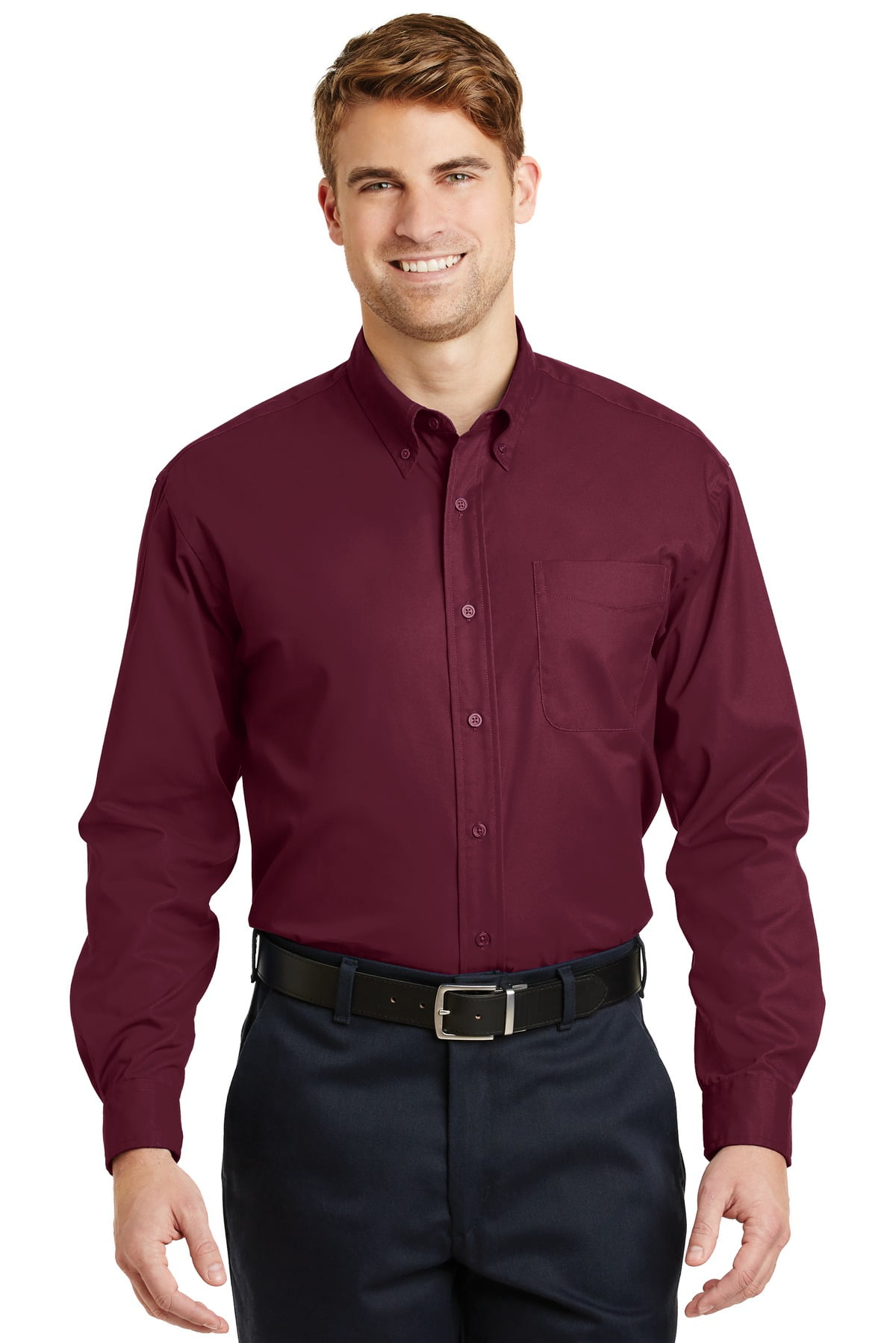 walmart mens long sleeve dress shirts