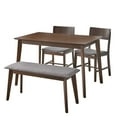 thumbnail image 2 of TMS Tiara 4-Piece Mid Century Dining Set with Bench, Multiple Colors, 2 of 7