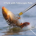 thumbnail image 2 of Telescopic Fishing Gaff Hook - 3-Prong & Single-Prong Barbed Spear for Ice/Sea Fishing - Extendable Fish Gig for Hunting Fish Small Game, 2 of 7