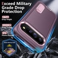 thumbnail image 4 of MISSUNNY for Google Pixel 9 Case/Pixel 9 Pro Case for Google Pixel 9 Phone Case with Built in Kickstand, Military Grade Protection Cover for Google Pixel 9/Pixel 9 Pro (Night Purple/Baby Pink), 4 of 4
