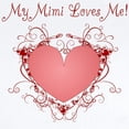thumbnail image 2 of CafePress - My Mimi Loves Me Heart Infant Bodysuit - Baby Light Bodysuit, Size Newborn - 24 Months, 2 of 4