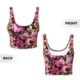 thumbnail image 4 of Yiaed Rose Flowers Print Ladies Waistcoat Women Sports Vest Vest Sports Women Sports Top Yoga Vest for women-XX-Large, 4 of 8