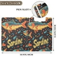 thumbnail image 3 of FORMRS A4 Clipboard Folder with Pen Holder Horizontal Foldable School Office Binder, Black Sardines Pattern, 3 of 9