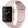Restored Apple Watch Series 2 38mm Rose Gold Case Pink Sport Band (Refurbished)