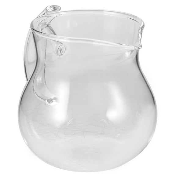 Mobestech Clear Glass Pitcher for Home Tea Dispensing with Handle and Stylish Design