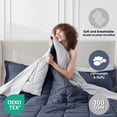 thumbnail image 3 of LammaLoe Queen Comforter Set, With Sheets, Reversible Bed In A Bag 7 Piece, Bedding Set, Navy, 3 of 7