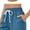 Wine, variant on Miluxas Womens Solid Casual Capri Pants Drawstring Elastic Waist Straight Leg Joggers with Pockets Knee Length for Summer Daily Wear Wine