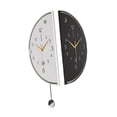 thumbnail image 3 of Decoración de pared de reloj de pared de esquina de doble cara, reloj decorativo simple, minimalista, elegante moderno para l comedor para Ronda grande, 3 of 8