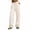 Khaki(Great Pants), variant on ZHYou No Boundarie Casual Sweatpants for Women Flared Solid Color Drawstring Baggy Fit Loungewear & Outdoor Trousers with Pockets,Wine,Size L