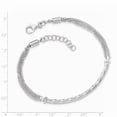 thumbnail image 2 of White Sterling Silver bracelet Fancy 8 in Polished 8in with 1in Ext., 2 of 2