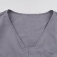 thumbnail image 6 of hotojiny Mens Casual Henley Shirt Cotton Linen Short Sleeve V Neck Shirts Fashion Summer Beach T-Shirts with Pockets, 6 of 6
