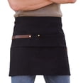 thumbnail image 1 of ApronMen, Adjustable Waist Apron With Pockets, Black Waxed Canvas, 1 of 7