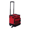 thumbnail image 1 of Boîte Isolée à Roulettes, Sac Isotherme à Roulettes Grande Capacité 43L Rouge Imperméable pour Camping, 1 of 7