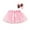 Pink, variant on Girls Tutu Skirt Min𝗂 Ballet Dance Tulle Skirts Mesh Layered Birthday Par𝗍y Cheerleader Skirts with Headband Toddler Dance Outfits