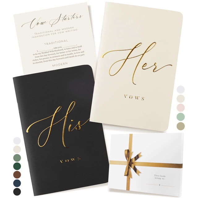Libro de votos de boda ARTESORI Premium Soft Touch, lámina dorada