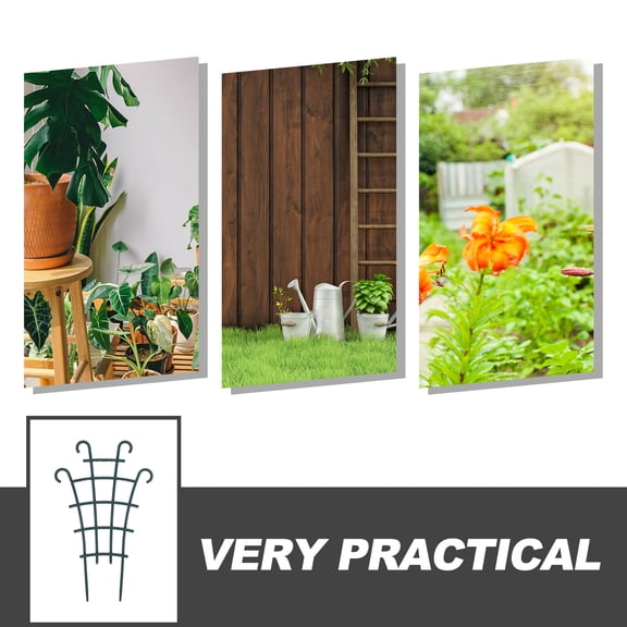 Oraceous 2-Pack Indoor and Outdoor Climbing Plant Trellis, Small Support Rack for Potted Vines, Flowers, Vegetables, Tomatoes, Garden Plants