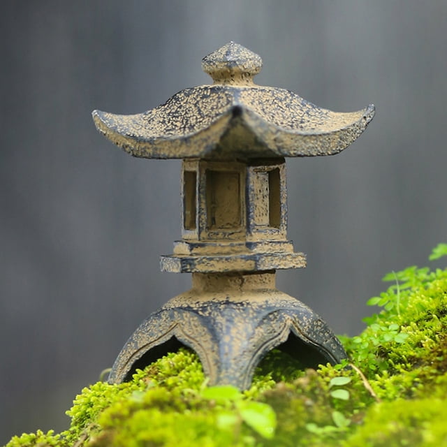 FOMIYES De Jardín Con Pagodas Chinas De Resina Para Exteriores Y