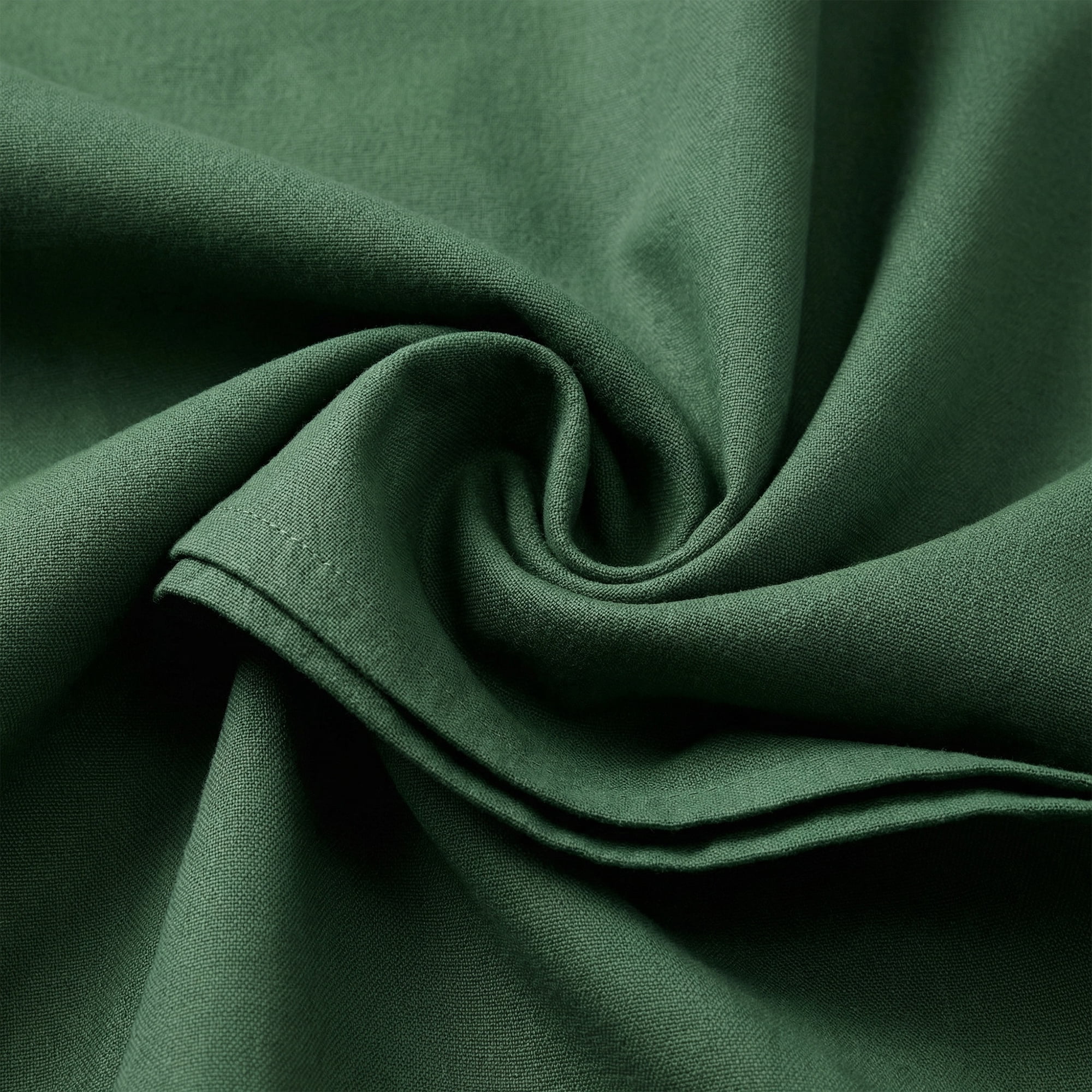 Unique Bargains 12Pcs Cotton Washable Reusable Events Cloth Napkins Dark Green 16x16inch