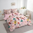 thumbnail image 3 of Feelyou Christmas Nutcracker Twin Bedding Sets 7-Piece for Kid, Dreamy Princess Fairy Bedding Comforter Set, Xmas Tree Gift Reversible Sheet Sets, Super Cozy Room Decor, 3 of 7