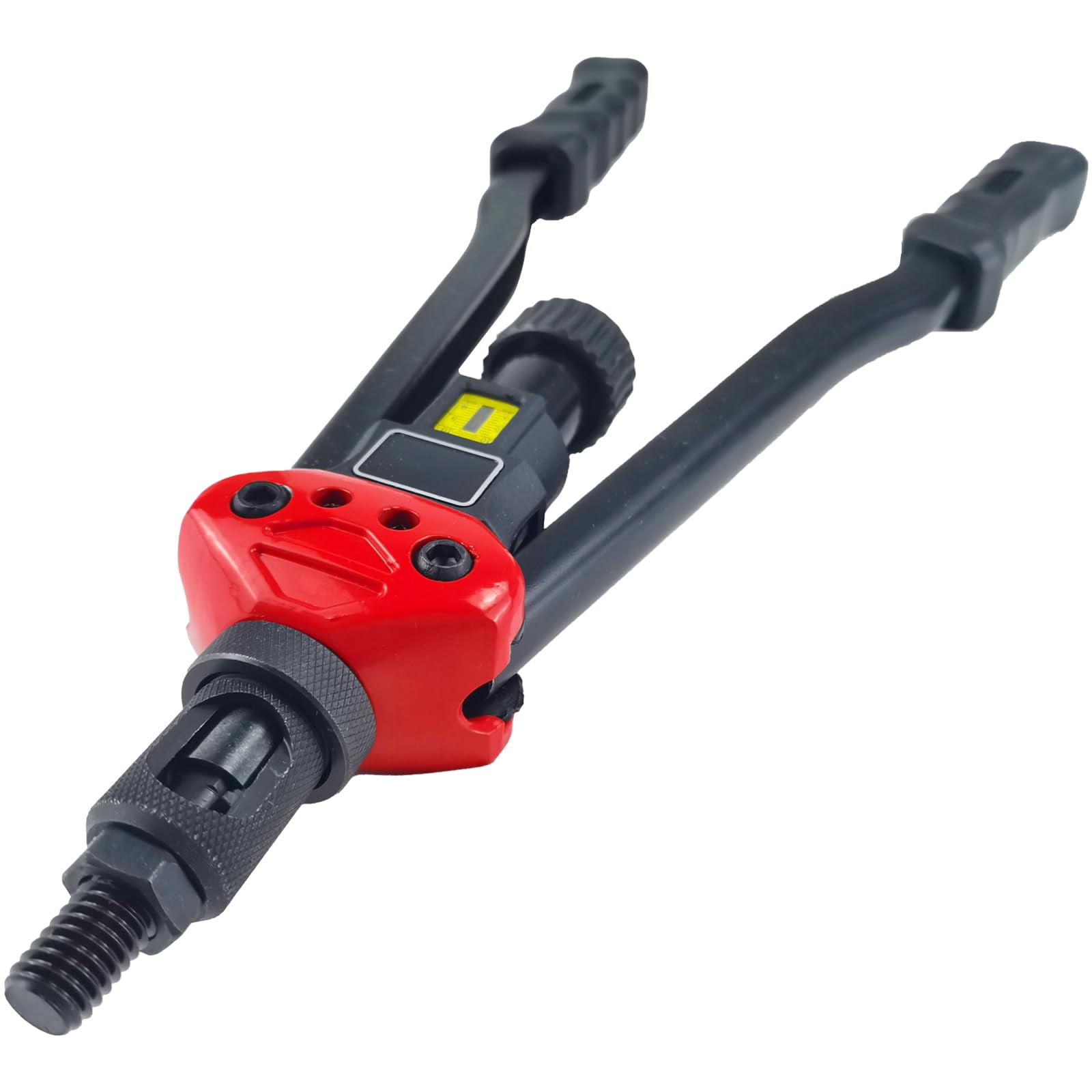 16" Professional Rivet Nut Tool Kit - Lever-style Rivnut With Visual Stroke  Nutsert Includes 15 Metric & Sae Mandrels For Threaded Inserts