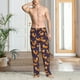 thumbnail image 2 of Balery Stars and Fox Cute Pantalones de pijama para hombre, pijama ultraligero, pantalón de descanso-X-Large, 2 of 6