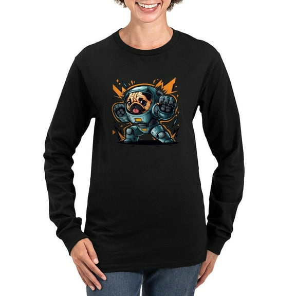 CafePress - Kawaii Style Illustration Women's Long Sleeve T Shirt - Women's Long Sleeve Graphic Tee Casual Fit